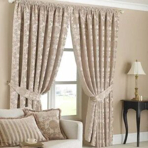 Royal Blue Printed Curtains for Bold Windows
