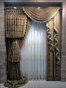 Champagne Gold Drapes for Luxurious Finish