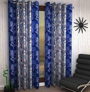 Elegant Navy Blue Drapes for Modern Interiors