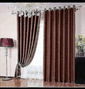 Olive Green Luxury Curtains with Rich Folds
